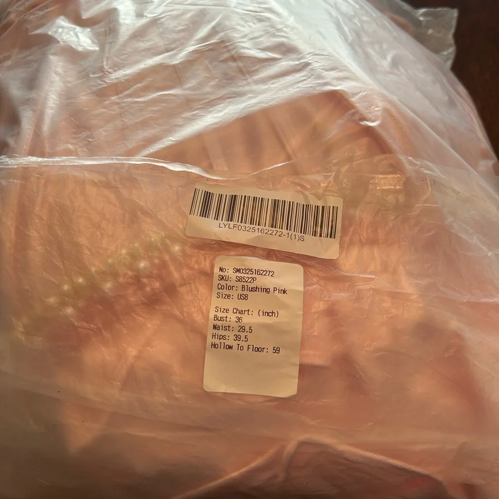 Stacees Pink Tiered Ruffle Maxi Dress - size 8 Prom NWT - Picture 12 of 13
